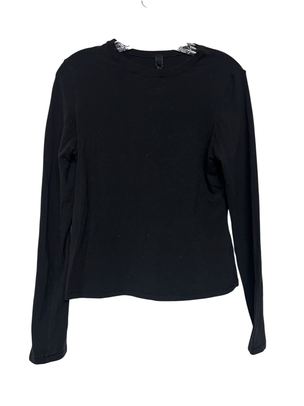 Skims Black Long Sleeve Crewneck Top XL